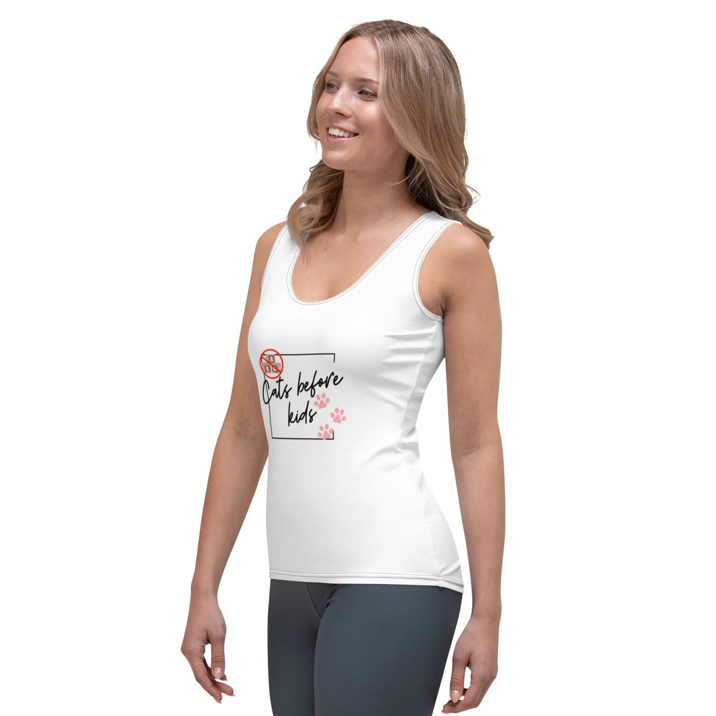 Cats Before Kids Ladies Tank Top