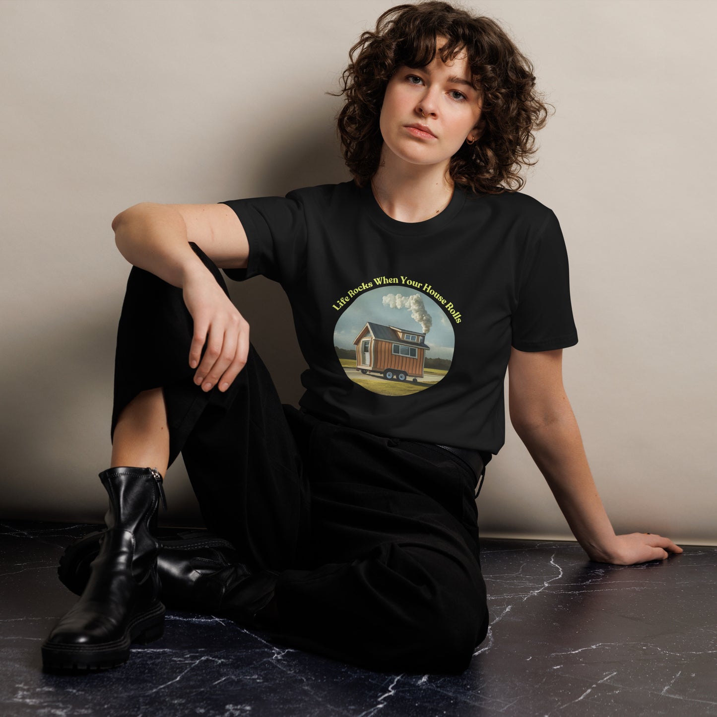 Life Rocks When Your House Rolls Ladies T-Shirt