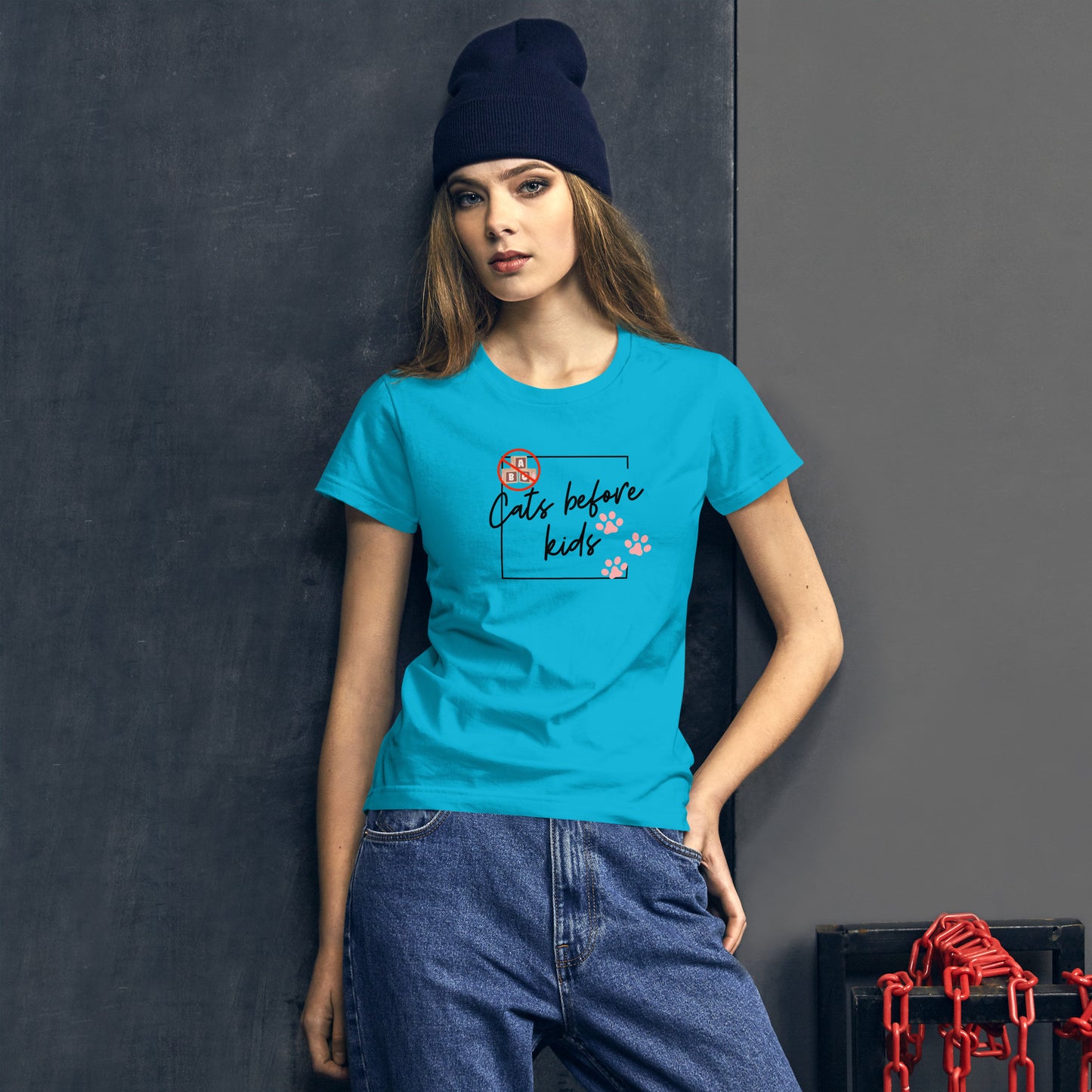 Cats Before Kids Ladies T-Shirt